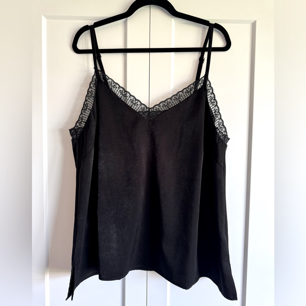 ELOQUII Satin Lace Cami